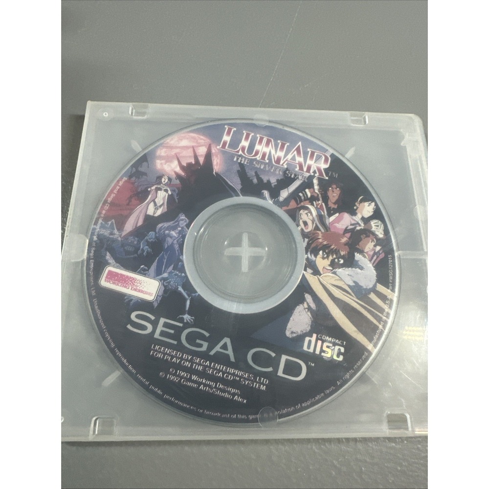 Lunar The Silver Sega CD 1993 Disc Only